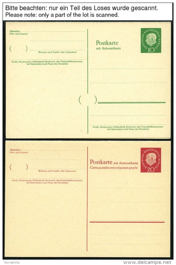 GANZSACHEN A. P 47-P 138 BRIEF, 1959-90, 50 Fast Nur Verschiedene Ungebrauchte Ganzsachenkarten, Pracht, Mi. 180.- - Colecciones