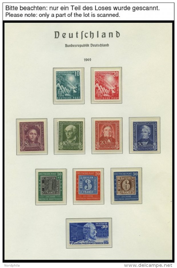 SAMMLUNGEN **, 1948-2012, Bis Auf Den Posthornsatz Komplette Postfrische Sammlung In 3 Falzlosalben, Prachterhaltung - Sonstige & Ohne Zuordnung