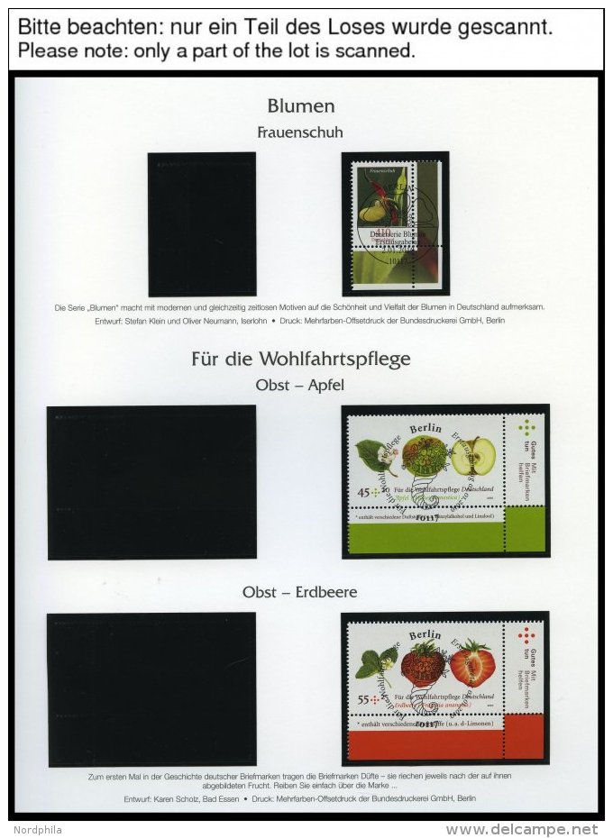 JAHRG&Auml;NGE 2768-2834 O, 2010, Kompletter Jahrgang, Ohne Selbstklebende Marken, Jeweils Aus Der Rechten Unteren Bogen - Usados