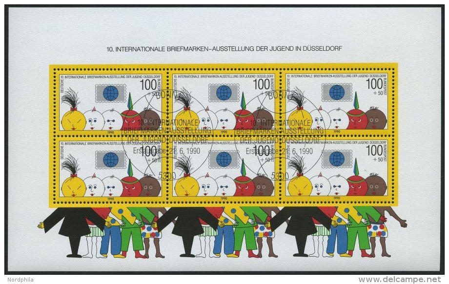 ENGROS Bl. 21 O, 1990, Block Briefmarkenausstellung, 8x Mit Ersttags-Sonderstempel, Pracht, Mi. (176.-) - Variedades Y Curiosidades