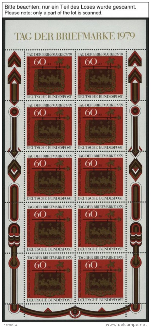 ENGROS 1023KB **, 1979, Tag Der Briefmarke Im Kleinbogen, 14x, Pracht, Mi. 196.- - Otros & Sin Clasificación