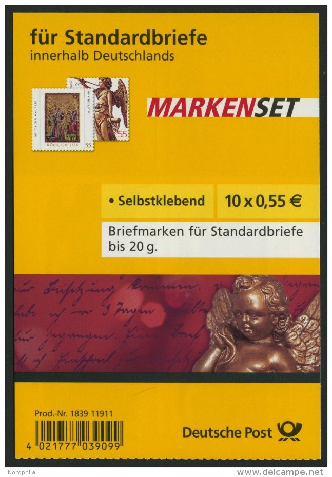 MARKENHEFTCHEN MH 76I **, 2008, Markenheftchen Winter Mit Wei&szlig;em Hintergrund, Pracht, Mi. 40.- - Sonstige & Ohne Zuordnung