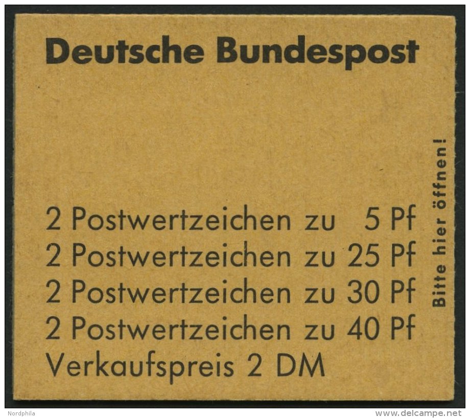 MARKENHEFTCHEN MH 19aRLV II **, 1973, Markenheftchen Unfallverh&uuml;tung, Randleistenvariante II, Pracht, Mi. 120.- - Otros & Sin Clasificación