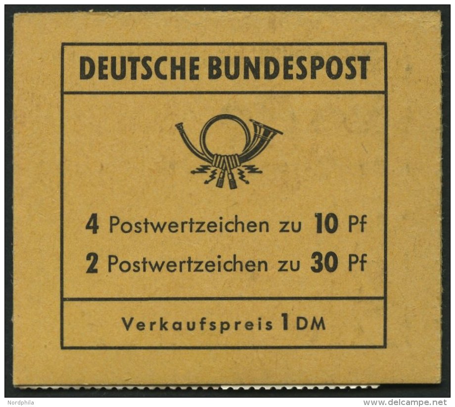 MARKENHEFTCHEN MH 16b **, 1972, Markenheftchen Unfallverh&uuml;tung, Deckel D, Postgeb&uuml;hren Stand 1.7.1972, Pracht, - Sonstige & Ohne Zuordnung