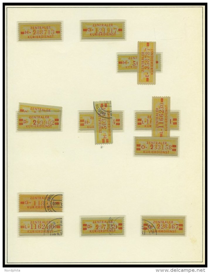 DIENSTMARKEN B D 16-31 **, O, &uuml;berwiegend Postfrische Sammlung Wertstreifen-Nachdrucke, Mit 88 Werten, Fast Nur Pra - Otros & Sin Clasificación