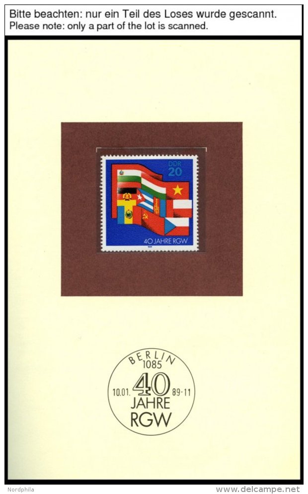 JAHRESZUSAMMENSTELLUNGEN J 6 **, 1989, Jahreszusammenstellung, Pracht, Mi. 170.- - Otros & Sin Clasificación