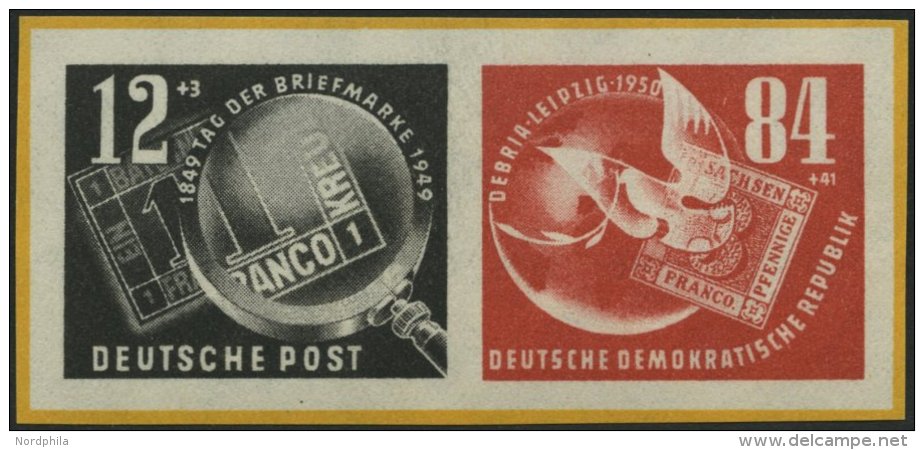 DDR 271/2 **, 1950, Herzst&uuml;ck Debria, Pracht, Mi. 100.- - Gebraucht