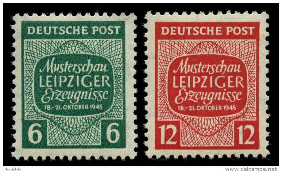 WEST-SACHSEN 124/5X **, 1945, Musterschau, Wz. 1X, Pracht, Mi. 65.- - Sonstige & Ohne Zuordnung