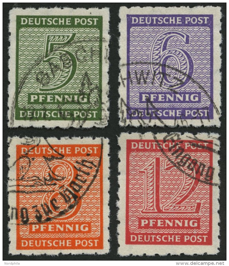 WEST-SACHSEN 116-19EX O, 1945, Gaschwitz, N&auml;hmaschinen-Durchstich, Prachtsatz, RR!, Fotoattest Str&ouml;h, Mi. 9000 - Otros & Sin Clasificación