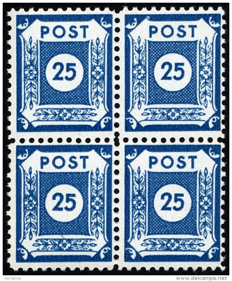 OST-SACHSEN 49DII VB **, 1945, 25 Pf. Coswig, Gez&auml;hnt L 11, Pracht, Gepr. Str&ouml;h, Mi. 140.- - Otros & Sin Clasificación