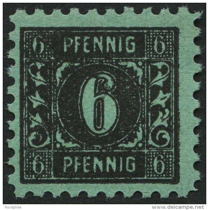 MECKLENBURG-VORPOMMERN 8y **, 1945, 6 Pf. Schwarz Auf Maigr&uuml;n, Pracht, Gepr. Kramp, Mi. 120.- - Otros & Sin Clasificación