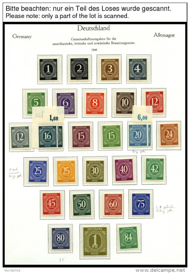 ALLIIERTE BES. **, Postfrische Sammlung Alliierte Besetzung Auf KA-BE Falzlosseiten Mit Einigen Besonderheiten, Pracht, - Sonstige & Ohne Zuordnung