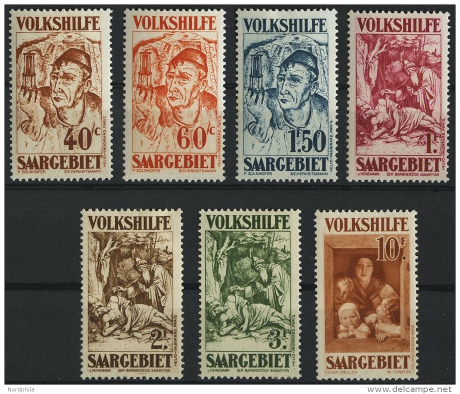 SAARGEBIET 144-50 *, 1931, Volkshilfe, Falzreste, Prachtsatz, Mi. 200.- - Otros & Sin Clasificación