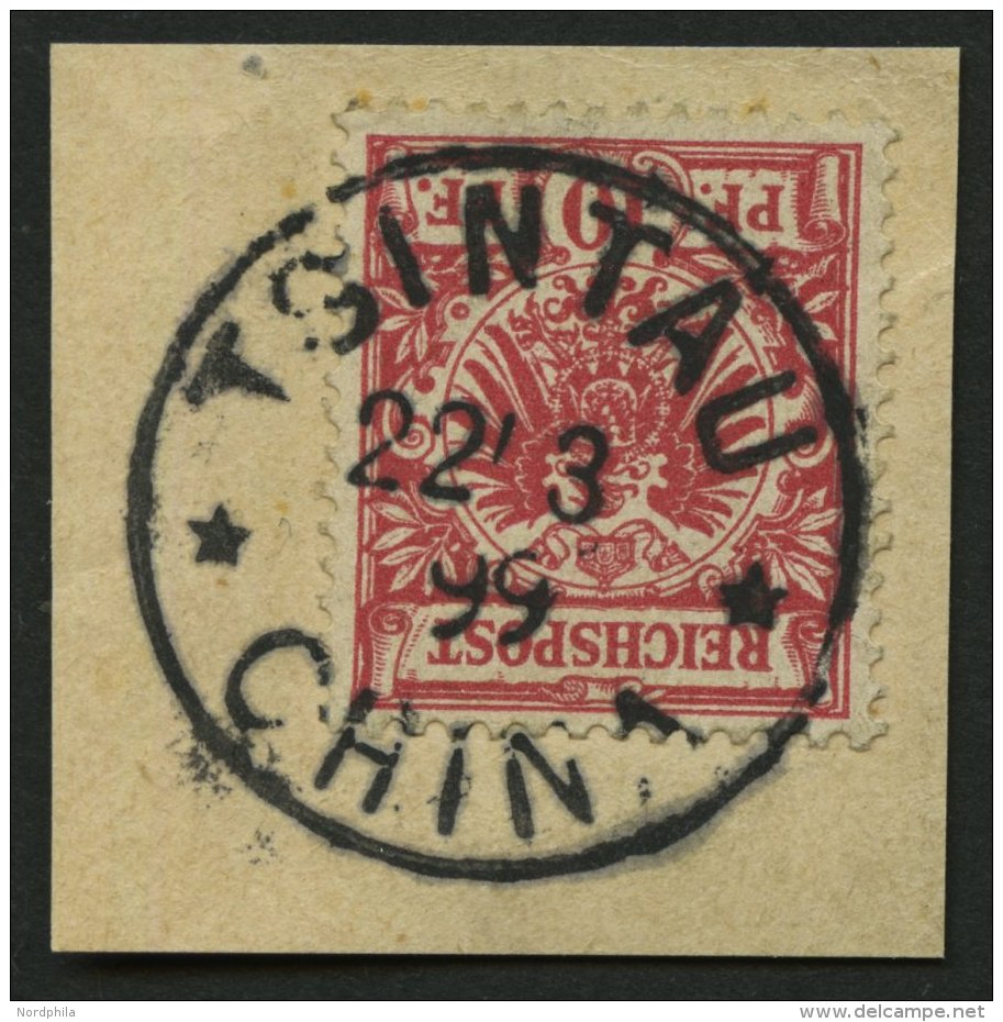 KIAUTSCHOU V 47d BrfStk, 1899, 10 Pf. Lebhaftlilarot, Stempel TSINTAU CHINA **, Prachtbriefst&uuml;ck, Gepr. J&auml;schk - Kiautschou