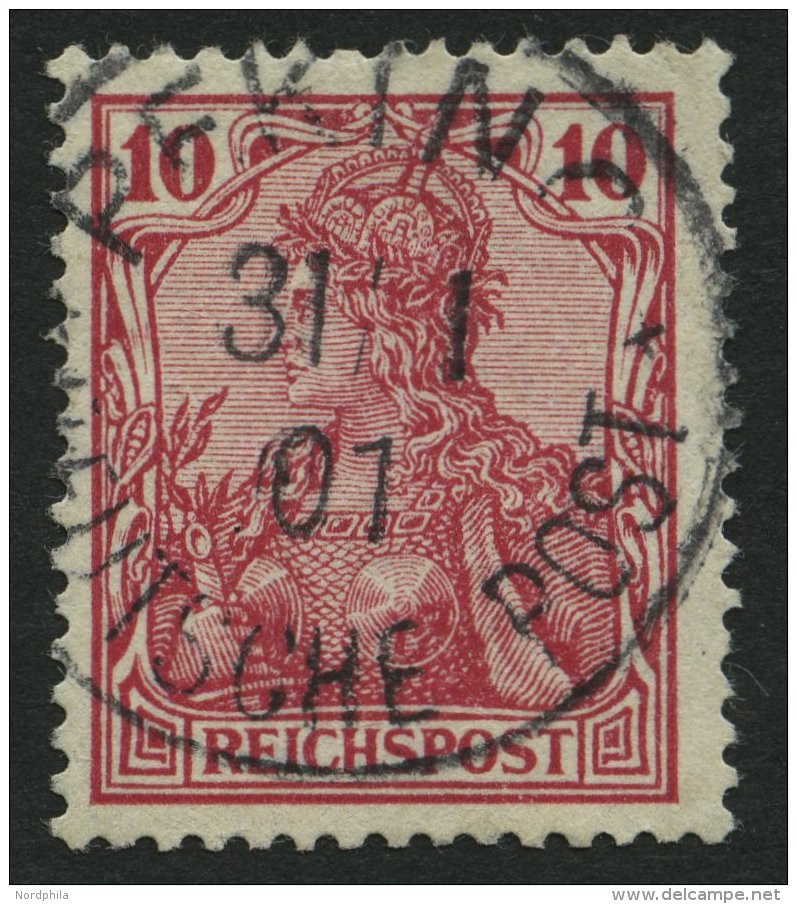 DP CHINA P Vc O, Petschili: 1900, 10 Pf. Reichspost, Stempel PEKING, Pracht, Gepr. J&auml;schke-L., Mi. 55.- - Deutsche Post In China