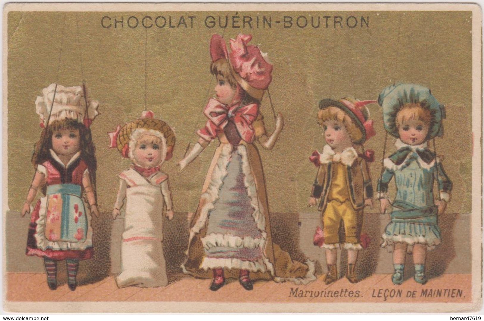 Chromo Guerin-boutron   Marionnettes Lecon De Maintien - Guérin-Boutron