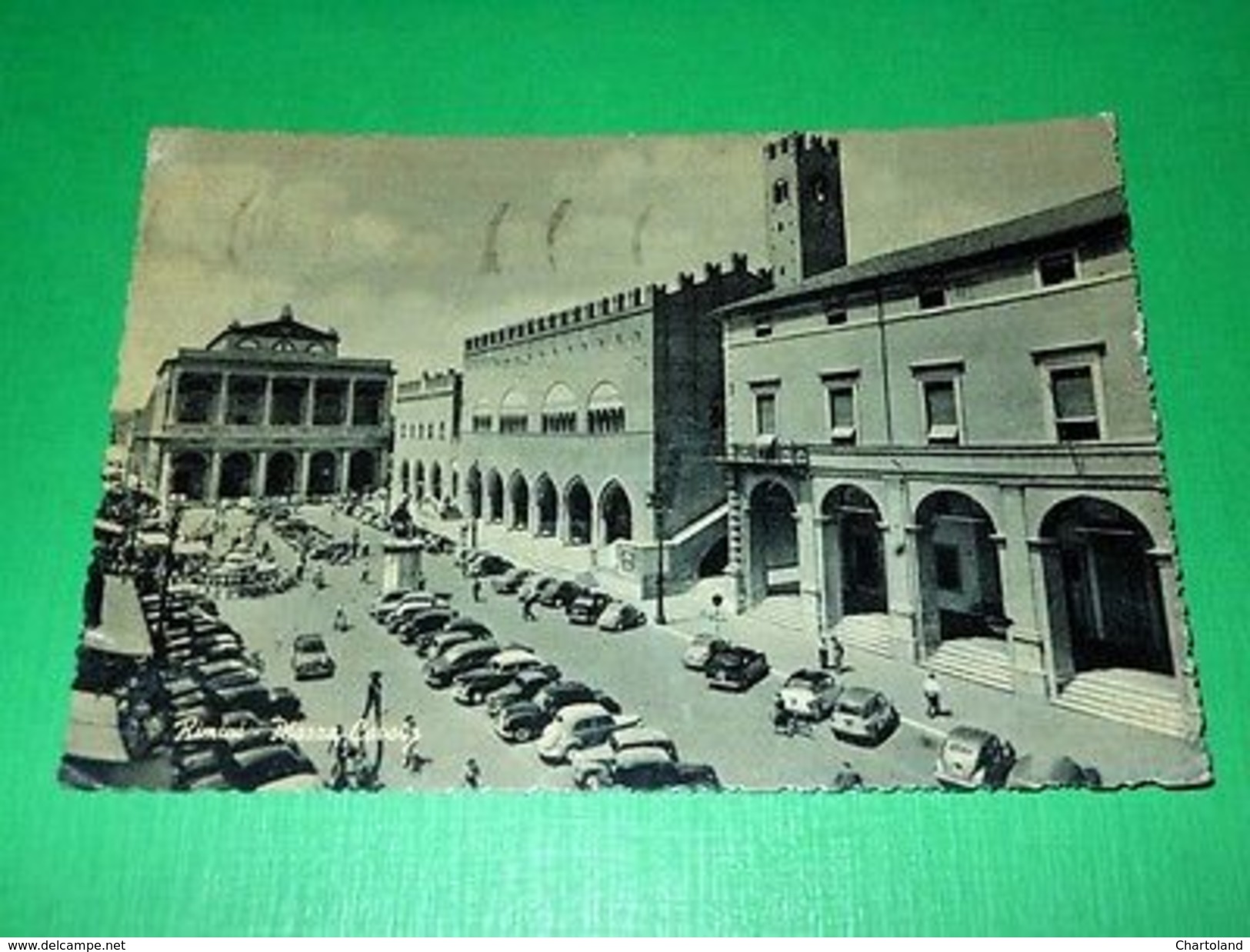Cartolina Rimini - Piazza Cavour 1958 - Rimini