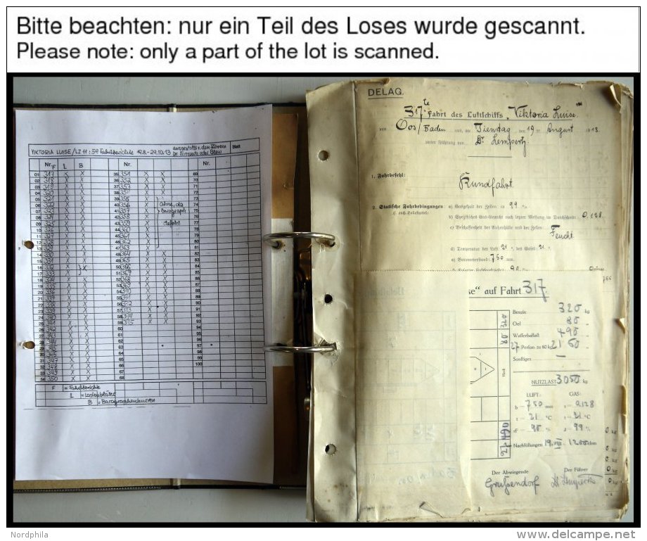 ZEPPELINPOST 4 , 1913, Viktoria Luise, 59 Verschiedene Fahrtberichte F&uuml;r Den Zeitraum 19.8. - 29.10.13 Im Alten Lei - Correo Aéreo & Zeppelin