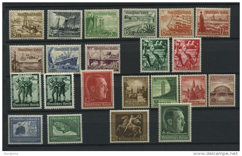 SAMMLUNGEN 651-910 **, 1938-45, Postfrisch Komplett Auf Einsteckseiten, Prachterhaltung, Mi. 2390.- - Sonstige & Ohne Zuordnung