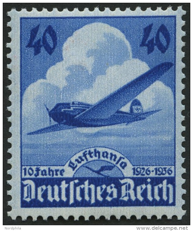 Dt. Reich 603 **, 1936, 40 Pf. Lufthansa, Pracht, Mi. 55.- - Oblitérés