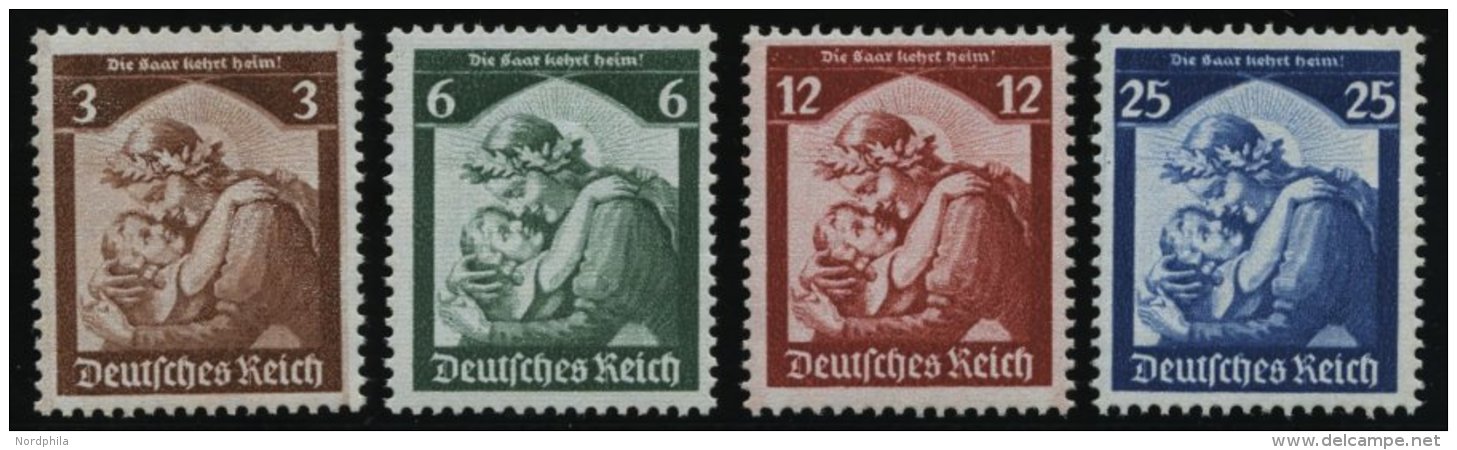 Dt. Reich 565-68 **, 1935, Saarabstimmung, Prachtsatz, Mi. 120.- - Usados