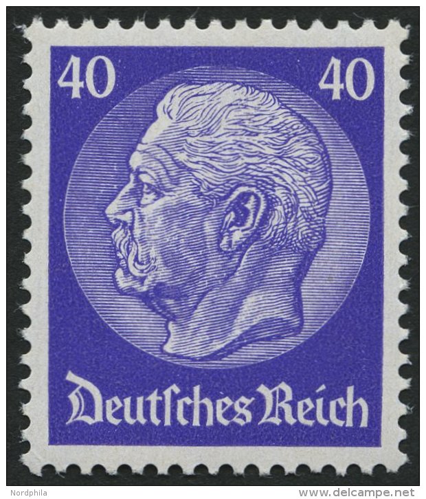 Dt. Reich 472 **, 1932, 40 Pf. Hindenburg, Pracht, Mi. 100.- - Usados