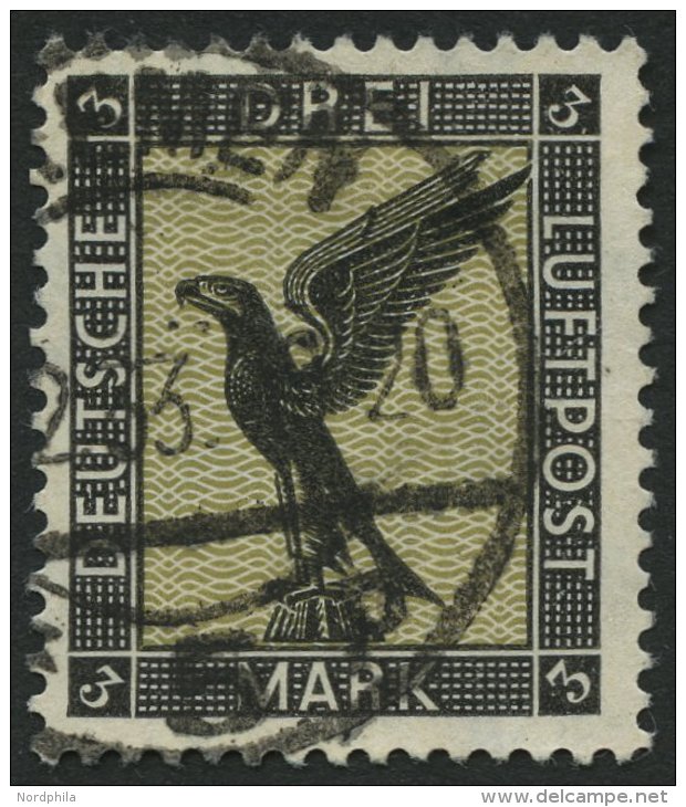 Dt. Reich 384 O, 1926, 3 M. Adler, Pracht, Mi. 120.- - Gebraucht