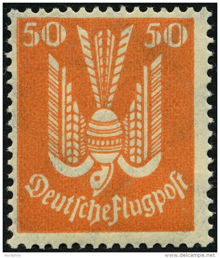 Dt. Reich 347 **, 1924, 50 Pf. Holztaube, Pracht, Gepr. Schlegel, Mi. 140.- - Usados