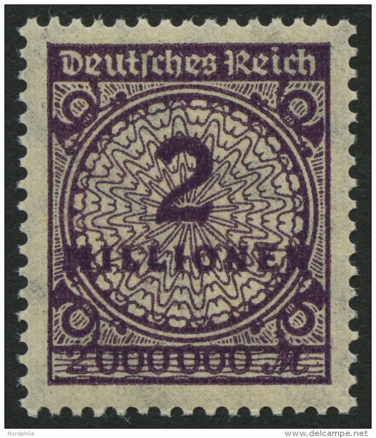 Dt. Reich 315b **, 1923, 2 Mio. M. Dunkelpurpur, Pracht, Gepr. Dr. Oechsner, Mi. 100.- - Otros & Sin Clasificación