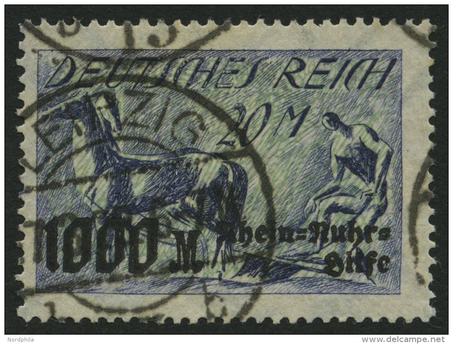 Dt. Reich 260 O, 1923, 20 M. Rhein- Und Ruhrhilfe, Pracht, Gepr. Meyer, Mi. 110.- - Otros & Sin Clasificación