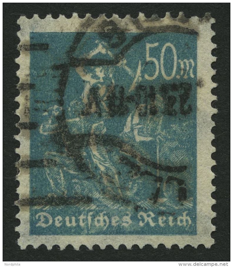 Dt. Reich 245 O, 1923, 50 M. Bl&auml;ulichgr&uuml;n, Pracht, Gepr. Dr. Oechsner, Mi. 150.- - Otros & Sin Clasificación