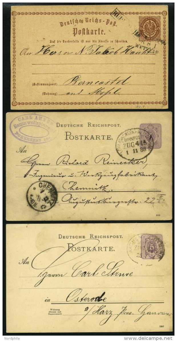 BAHNPOST 1874-1923, 10 Verschiedene, Teils Interessante Belege, Feinst/Pracht, Besichtigen! - Máquinas Franqueo (EMA)