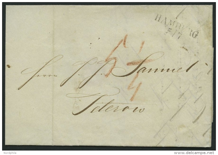HAMBURG VORPHILA 1839, HAMBURG, L2 Auf Brief Nach Teterow, Pracht - Precursores