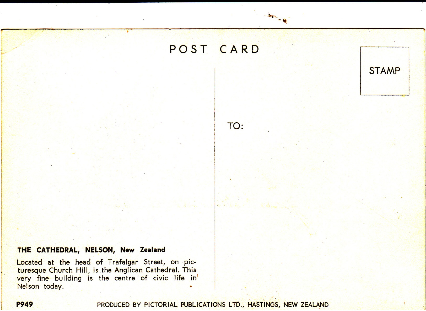 Modern Post Card Of The Cathedral,Nelson, Nelson, New Zealand, ,B25. - Nieuw-Zeeland
