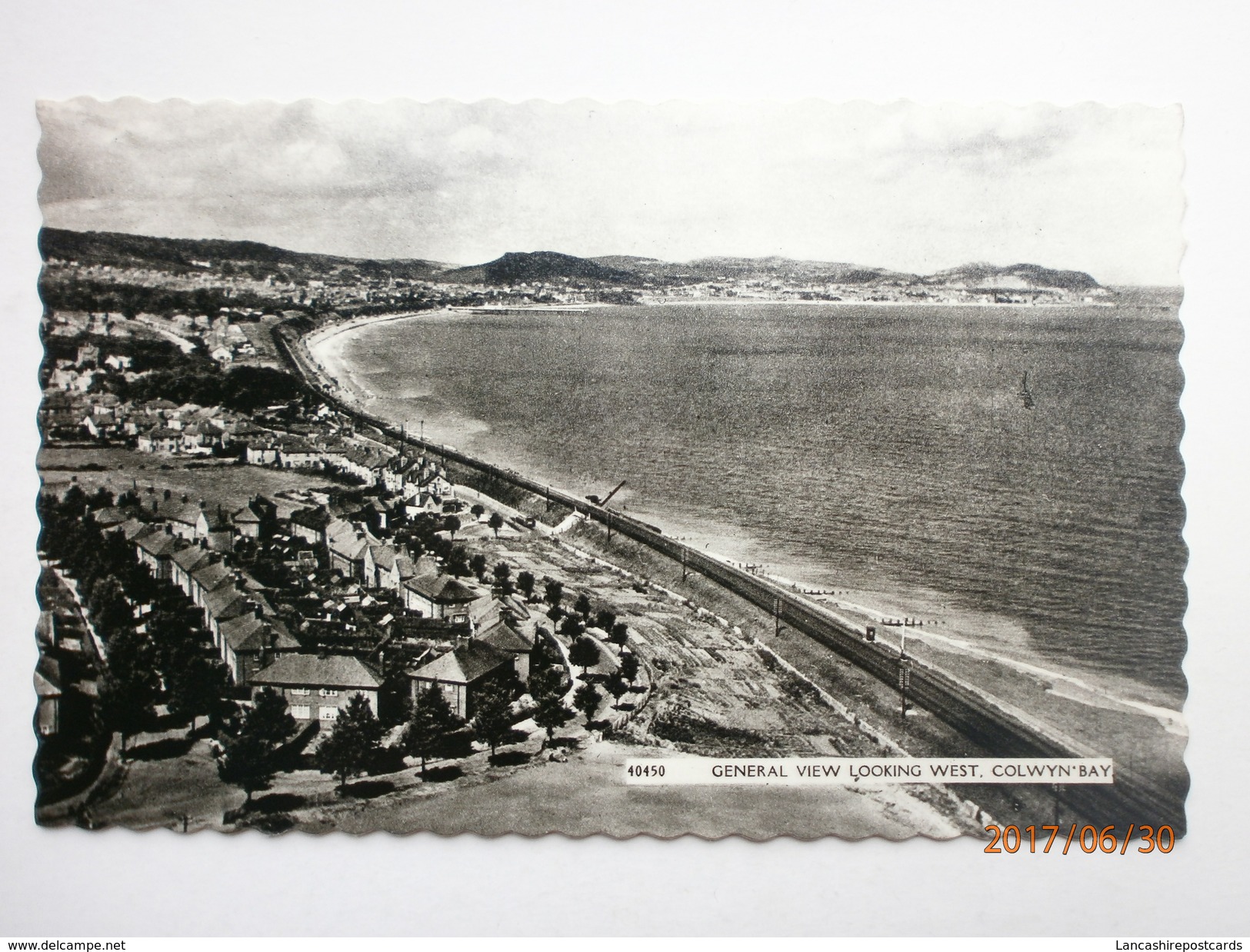 Postcard General View Looking West Colwyn Bay My Ref B11387 - Unknown County