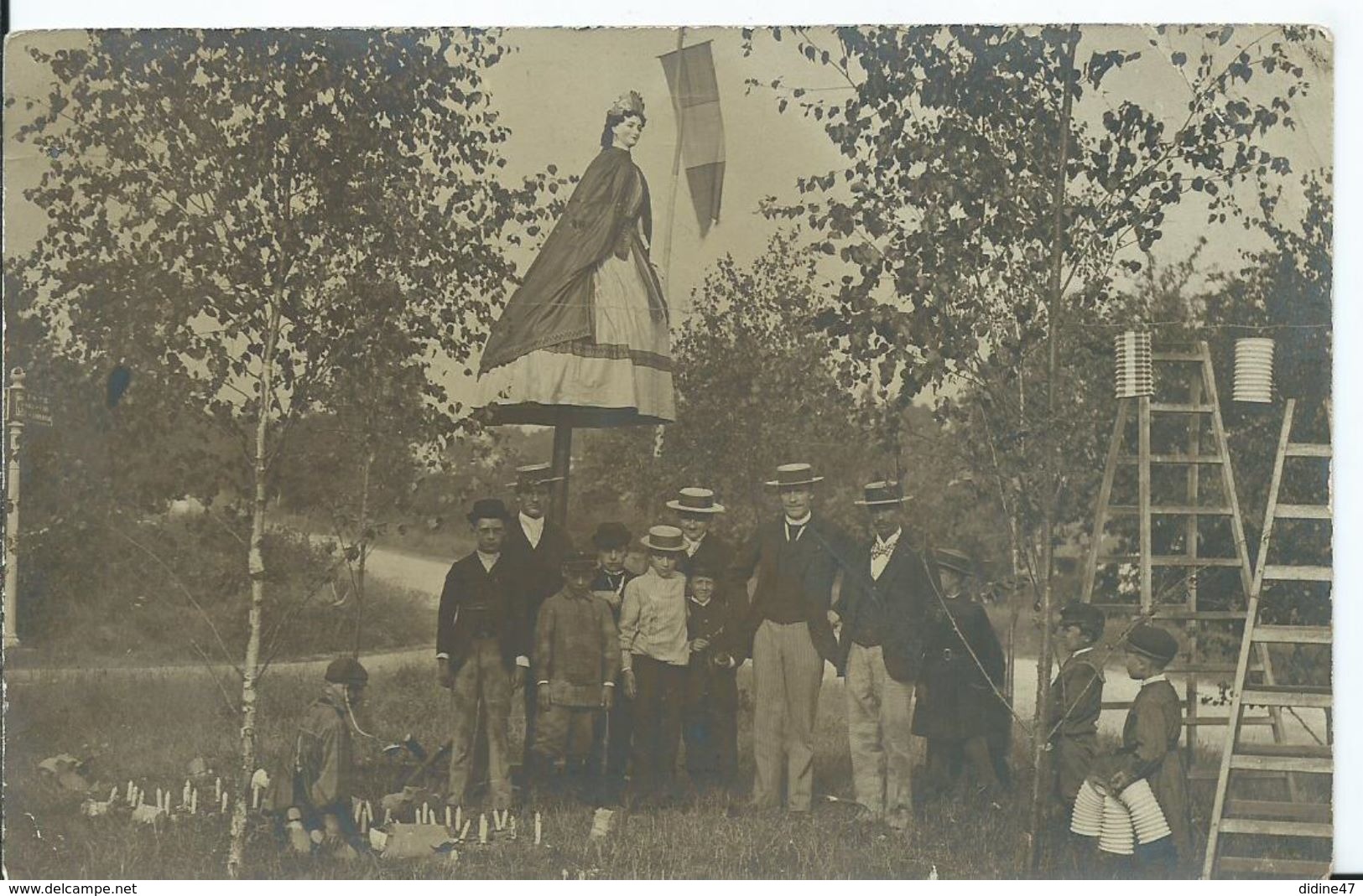 MARGON - CARTE PHOTO - Fête De La Bourbonnaise (cliché LESAGE ) - Nogent Le Rotrou