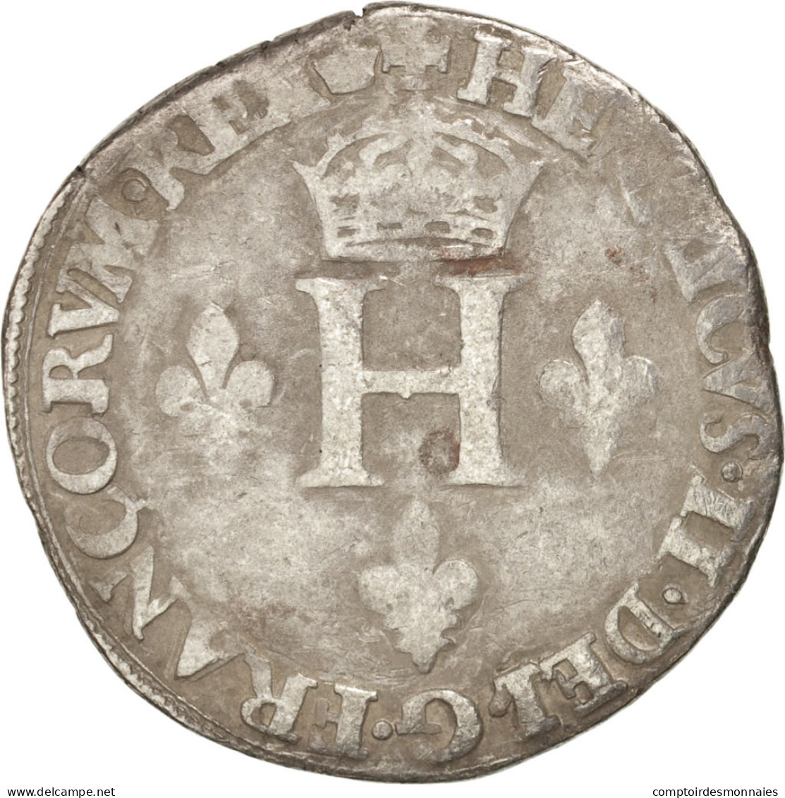 Monnaie, France, Gros De Nesle, 1550, Paris, TB+, Argent, Duplessy:994 - 1547-1559 Henri II