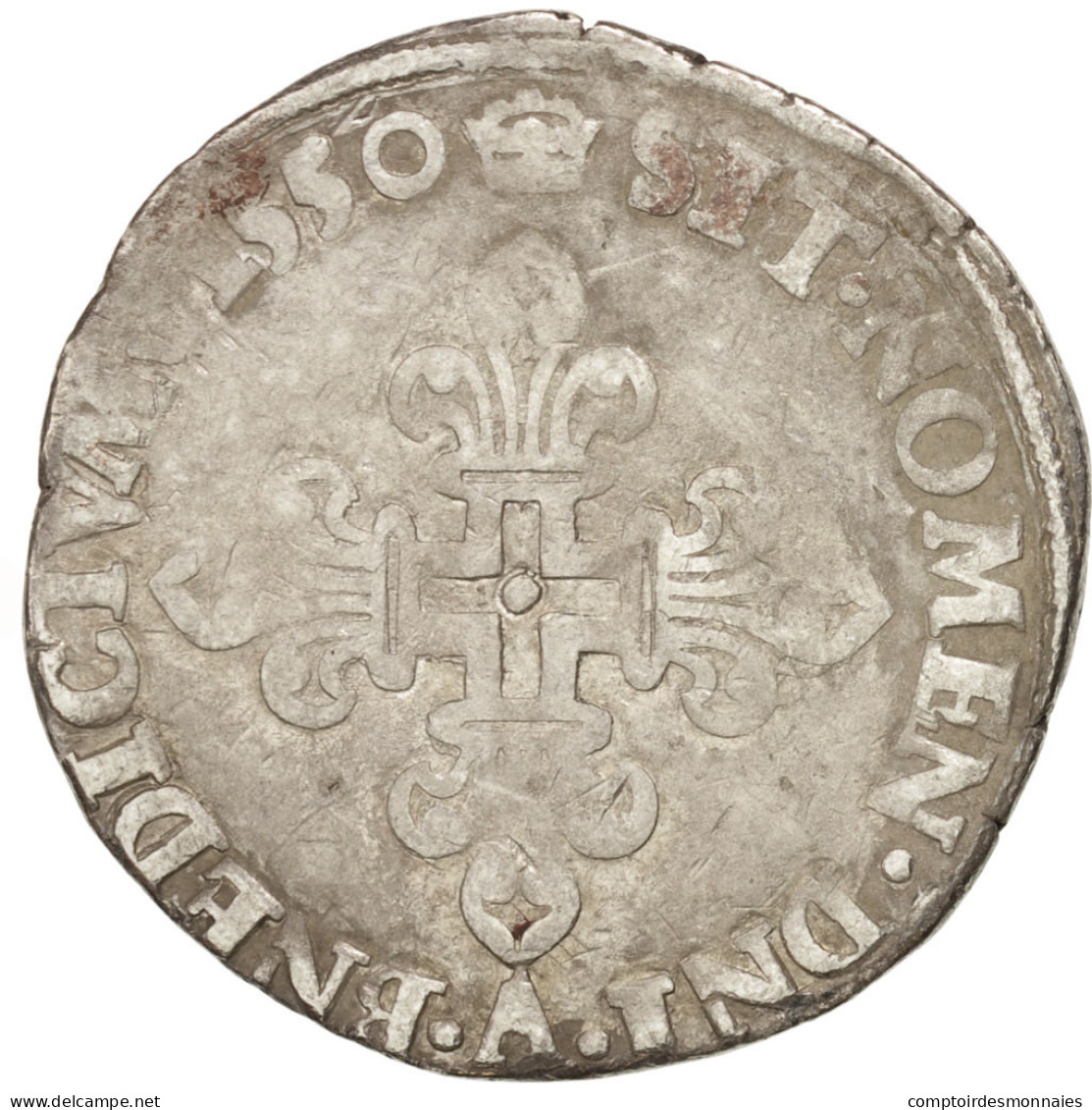 Monnaie, France, Gros De Nesle, 1550, Paris, TB+, Argent, Duplessy:994 - 1547-1559 Henry II