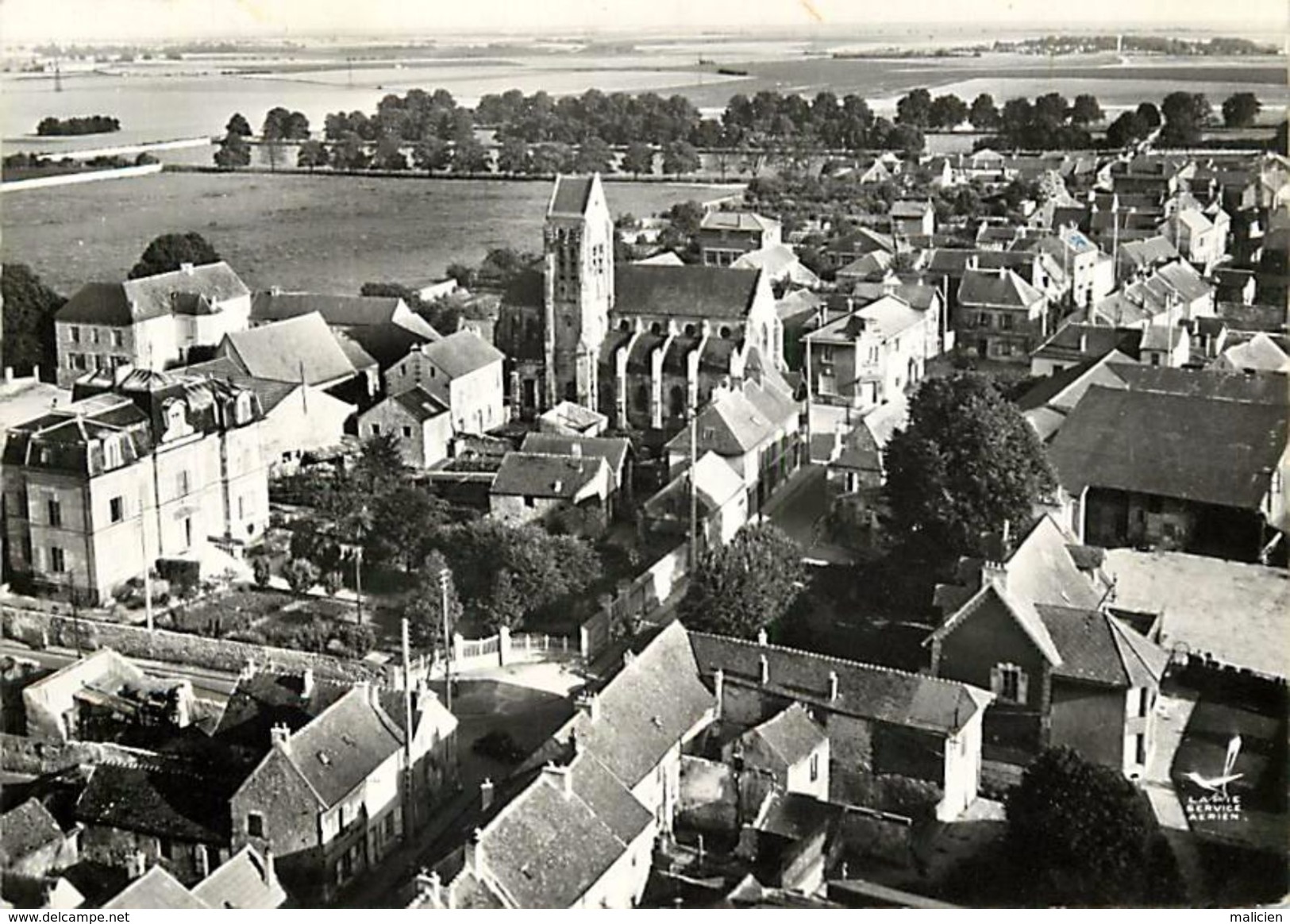 - Val D Oise -gd Format - Ref-V180- Marly La Ville - Vue Panoramique Aerienne - Edit. Lapie - N° 4 - Carte Bon Etat - - Deuil La Barre