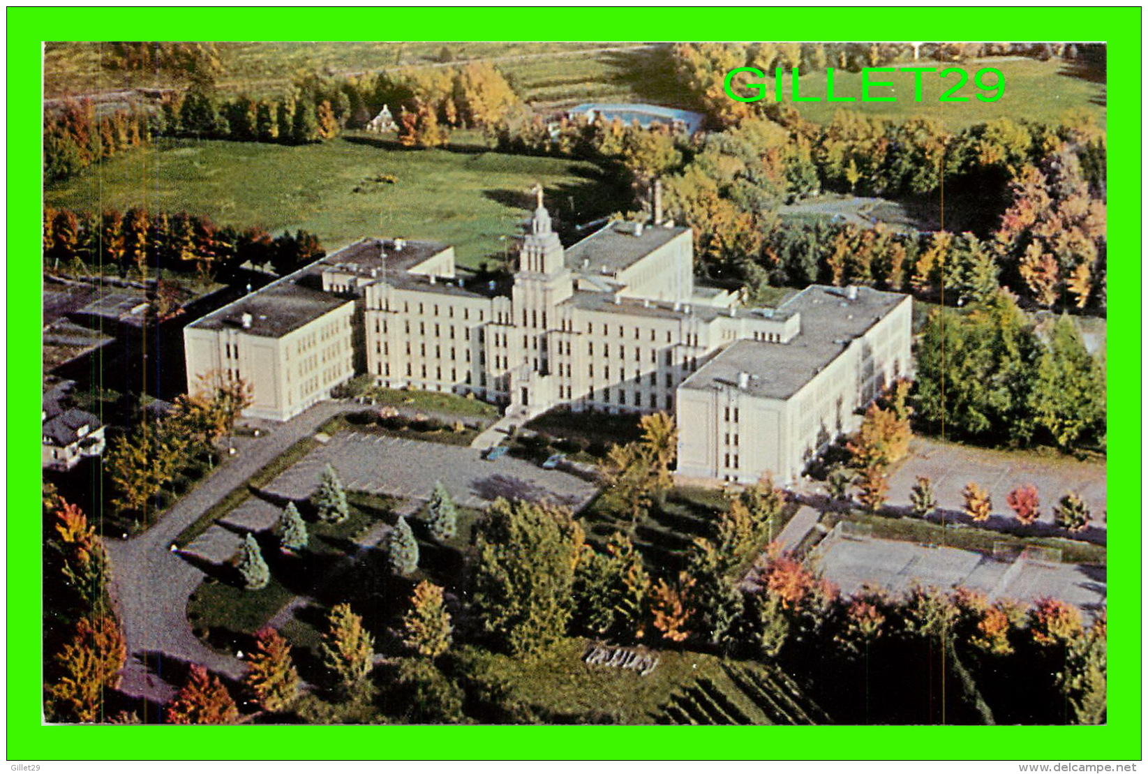 GRANBY, QUÉBEC - VUE AÉRIENNE DU MONT-SACRÉ-COEUR PAR LES FRÈRES DU SACRÉ COEUR - CIRCULÉE EN 1986 - UNIC - - Granby