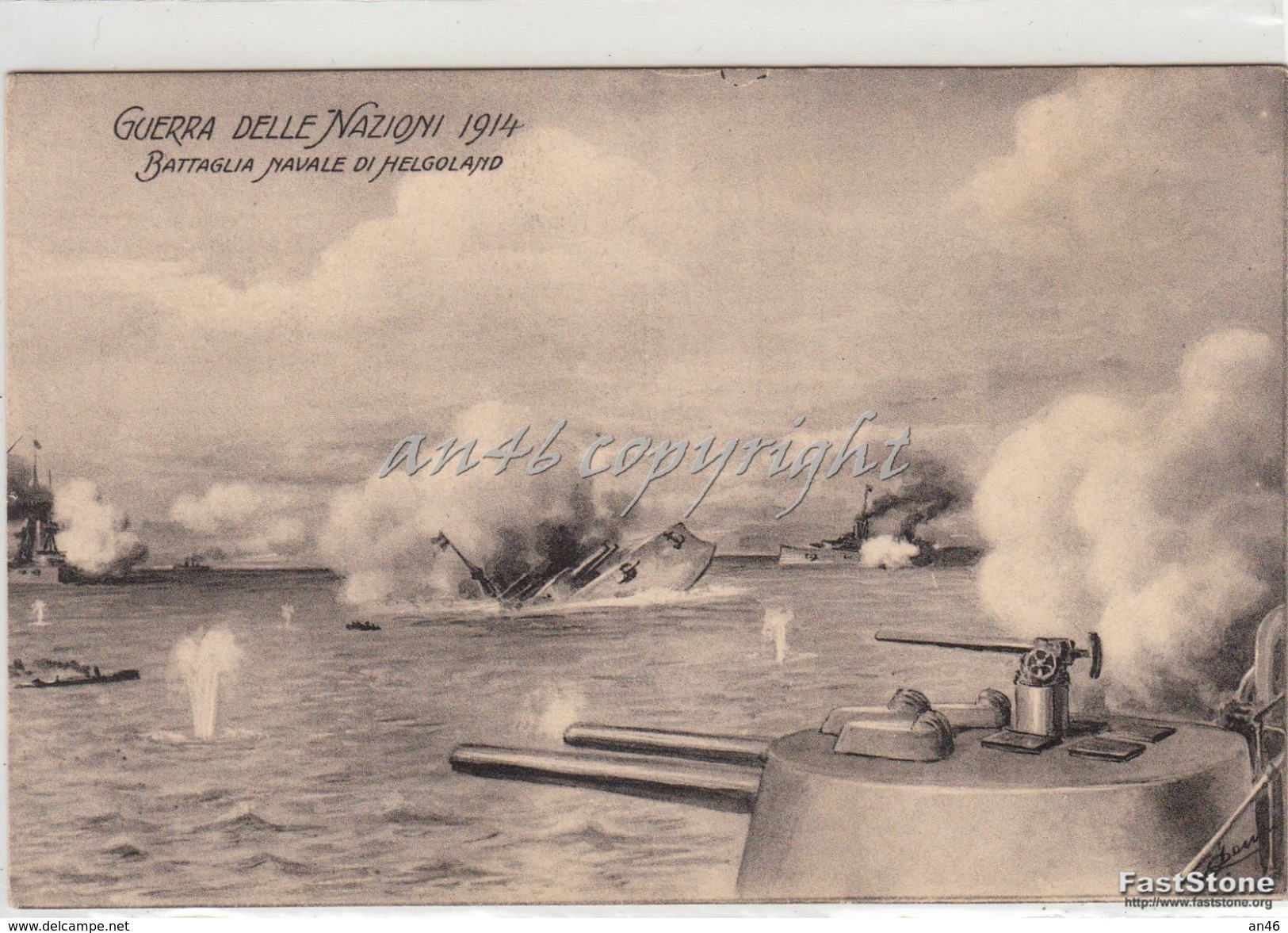 Guerra Delle Nazioni 1914_Battaglia Navale Di Helgoland_Militari_Armi_Navi_Originale 100%_2 Scan- - Guerra 1914-18