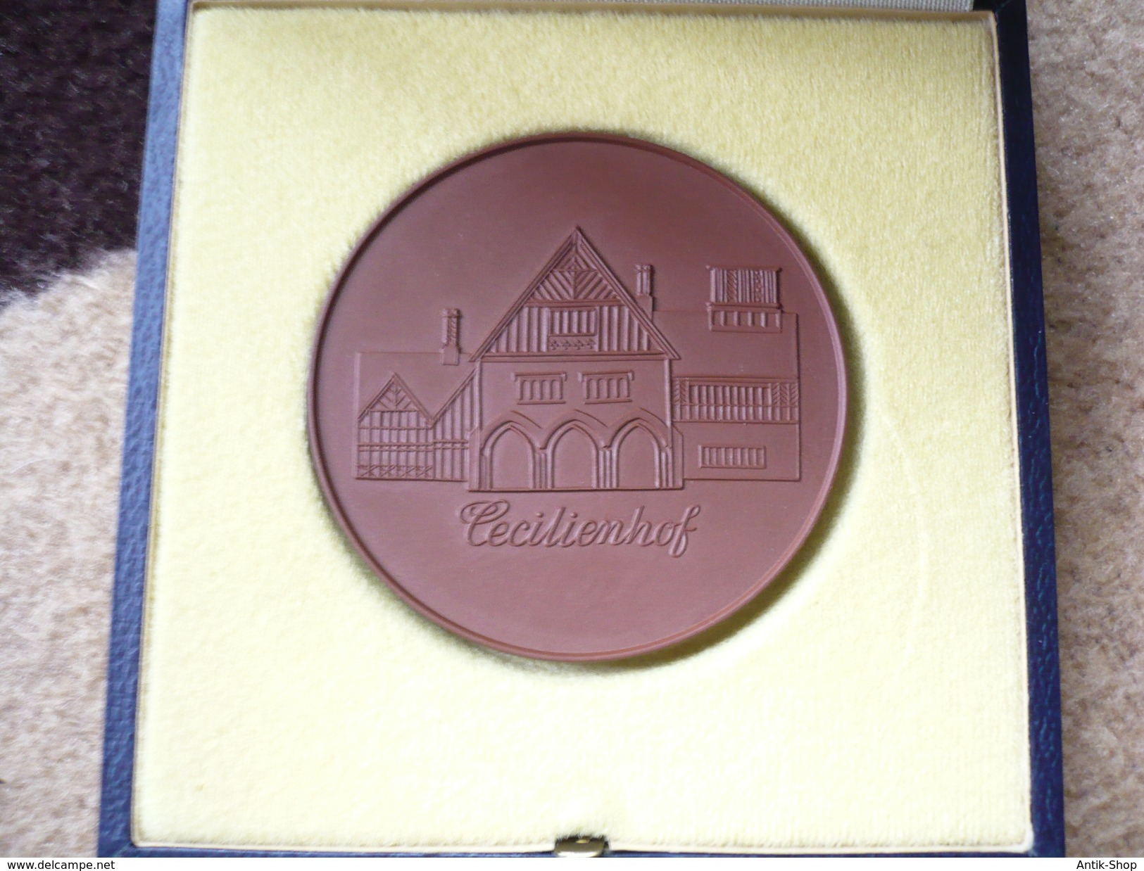 Meissen Porzellan Münze - Cecilienhof In Schatulle (410) Preis Reduziert - Colecciones