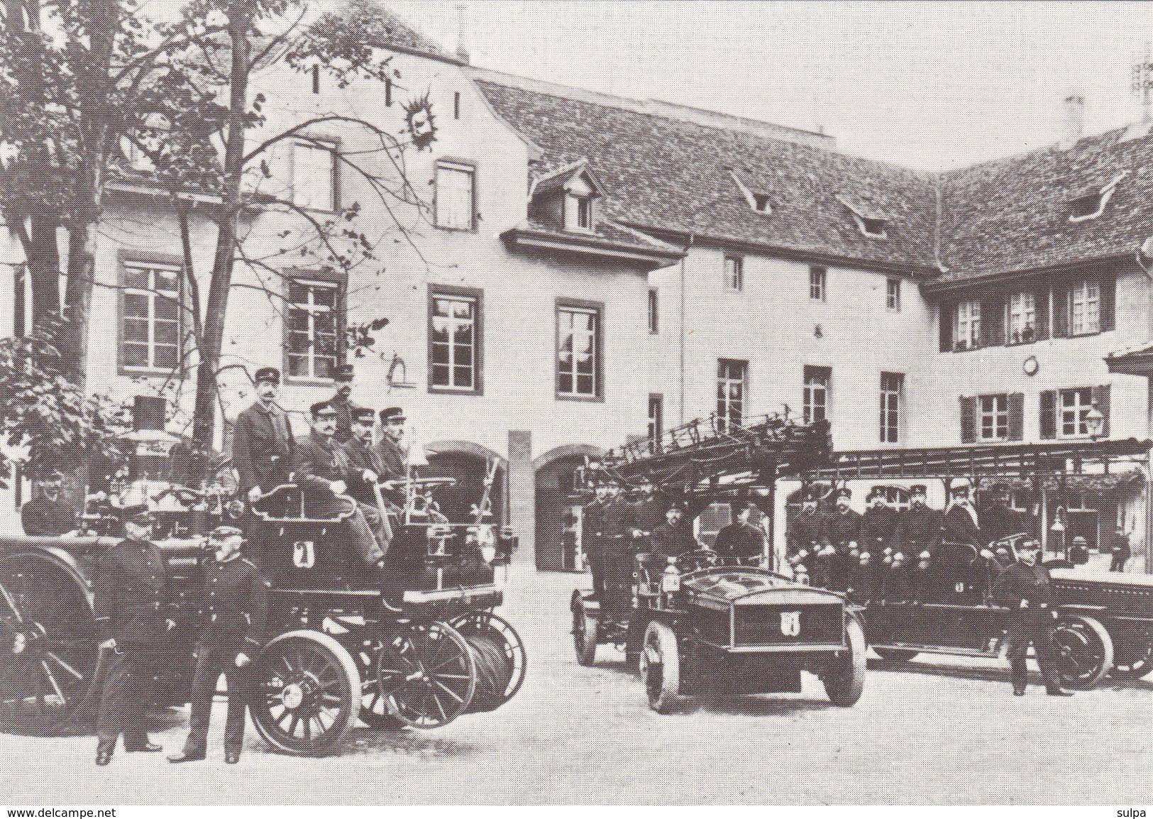 REPRO Basel Fahrzeugpark Feuerwache, 1910 - Sapeurs-Pompiers