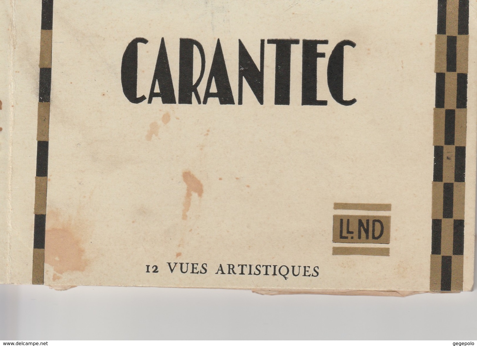 CARANTEC -  Carnet Complet De 12 Vues Artistiques Détachables  ( En L'état  )    Rare - Carantec