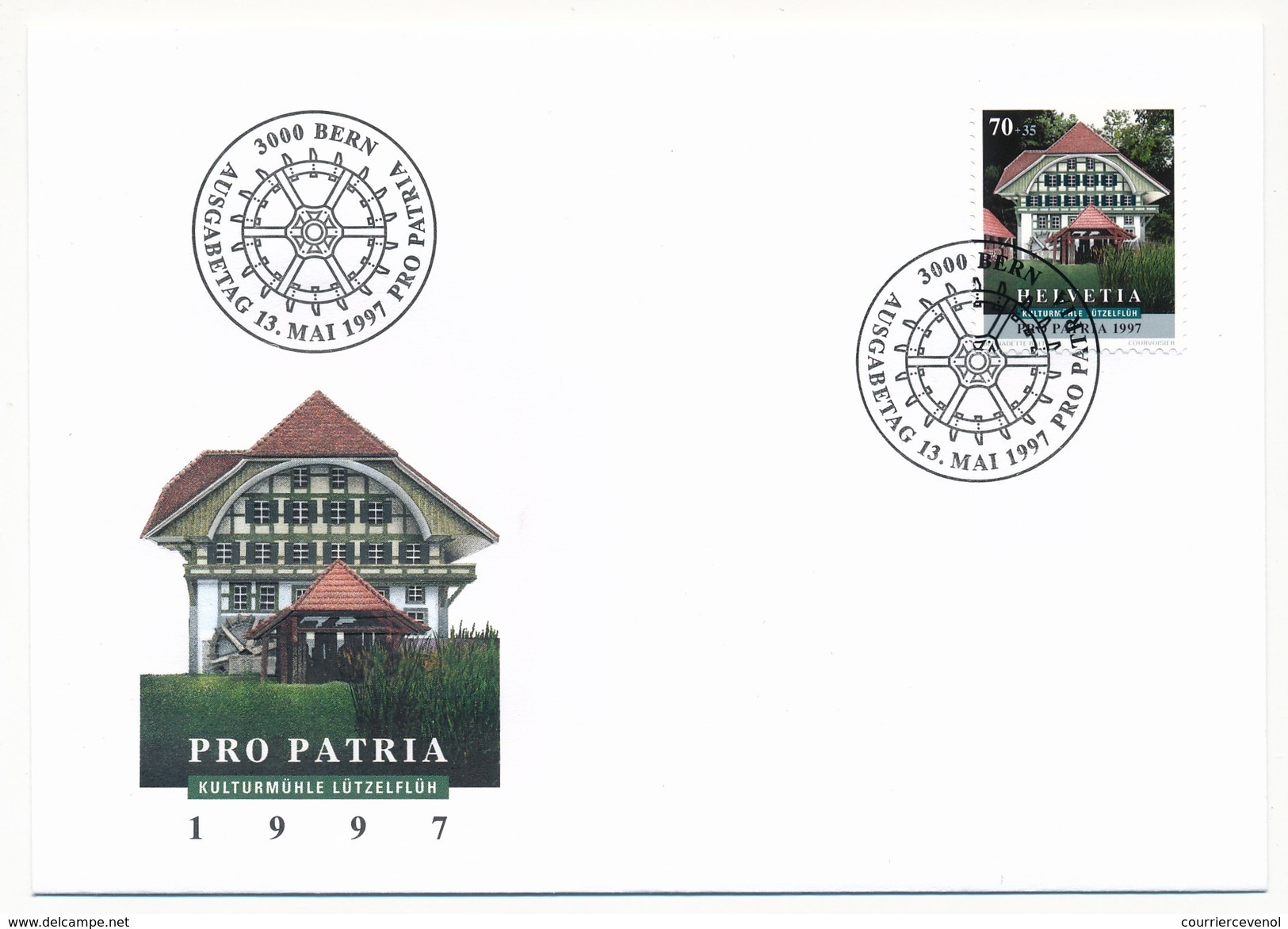 SUISSE - 5 Enveloppes FDC "PRO PATRIA 1997" Maisons Suisses, Monuments - BERNE 1997 - Autres & Non Classés