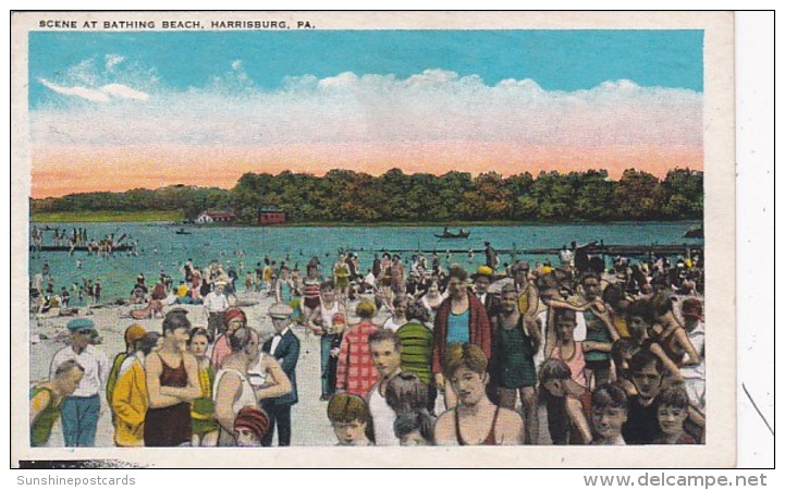 Pennsylvania Harrisburg Scene At Bathing Beach - Harrisburg