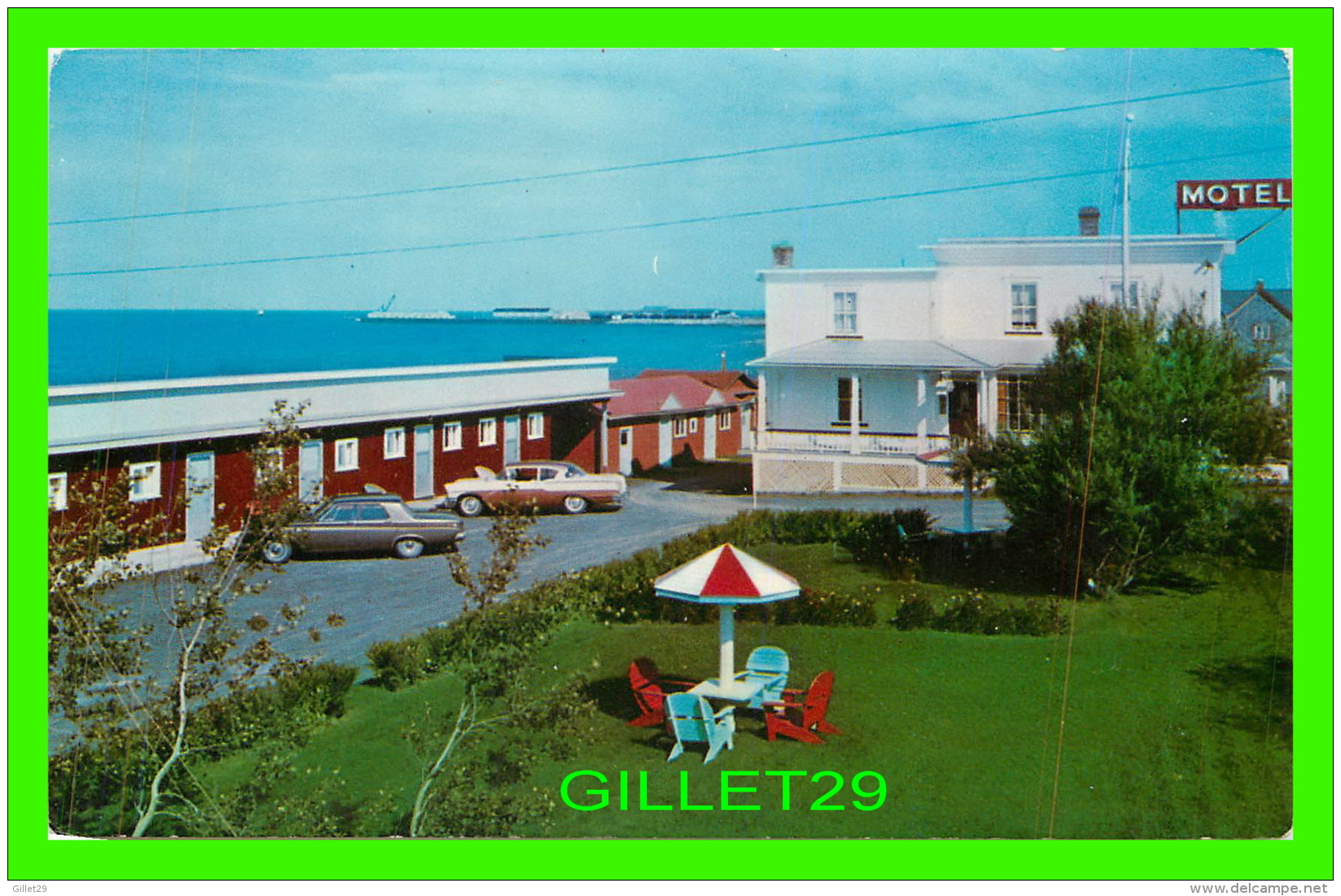 RIMOUSKI, QUÉBEC - MOTEL RITA - ANIMÉE DE VIEILLES VOITURES -  W. SCHERMER - - Rimouski