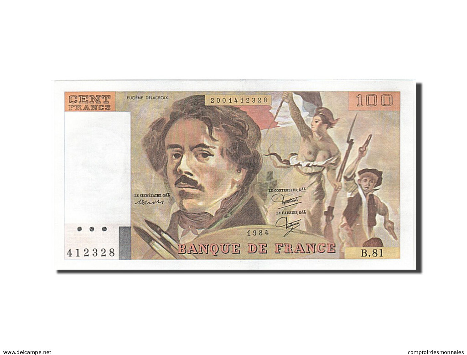 Billet, France, 100 Francs, 1978, 1984, NEUF, Fayette:69.8a, KM:154b - 100 F 1978-1995 ''Delacroix''