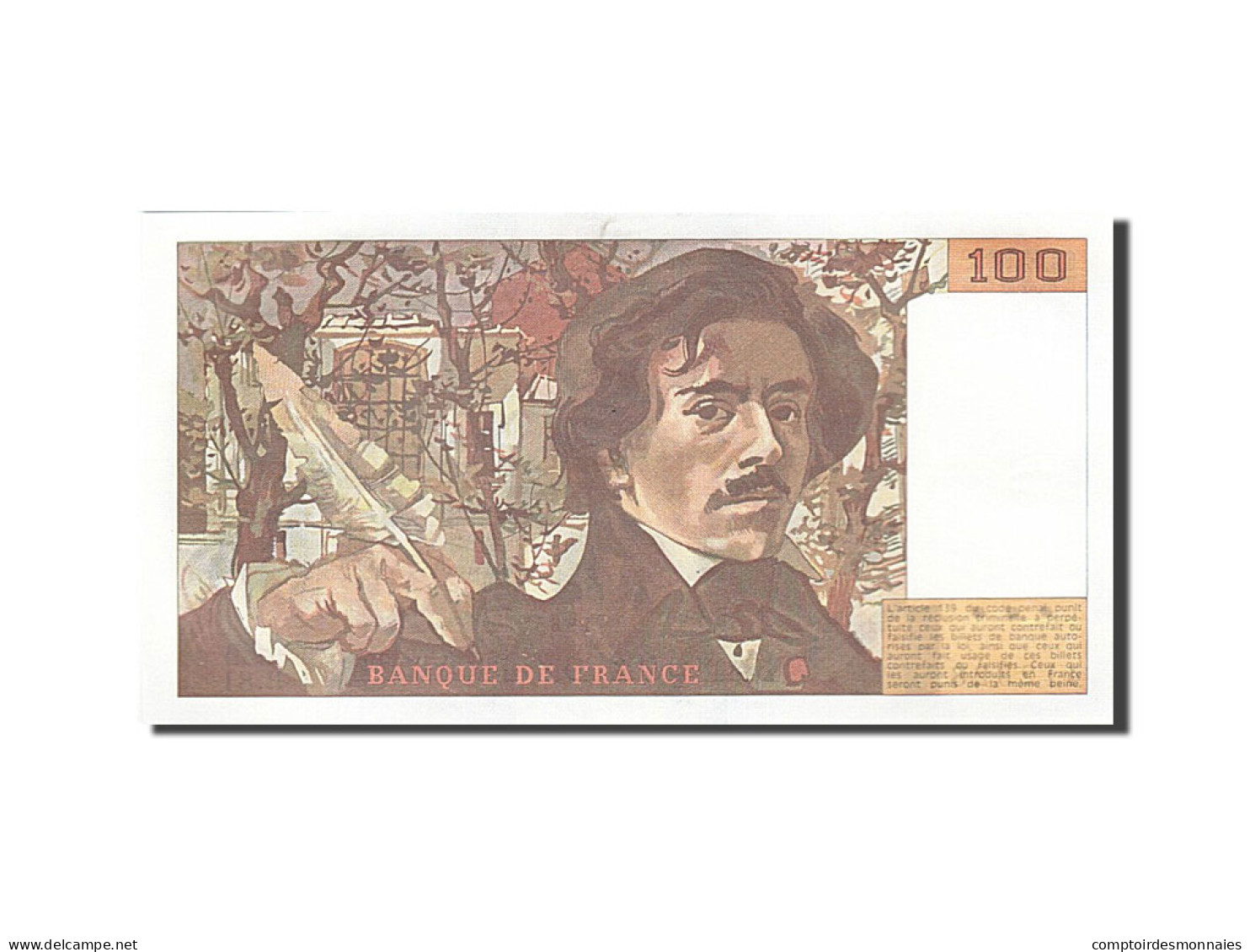 Billet, France, 100 Francs, 1978, 1984, NEUF, Fayette:69.8a, KM:154b - 100 F 1978-1995 ''Delacroix''