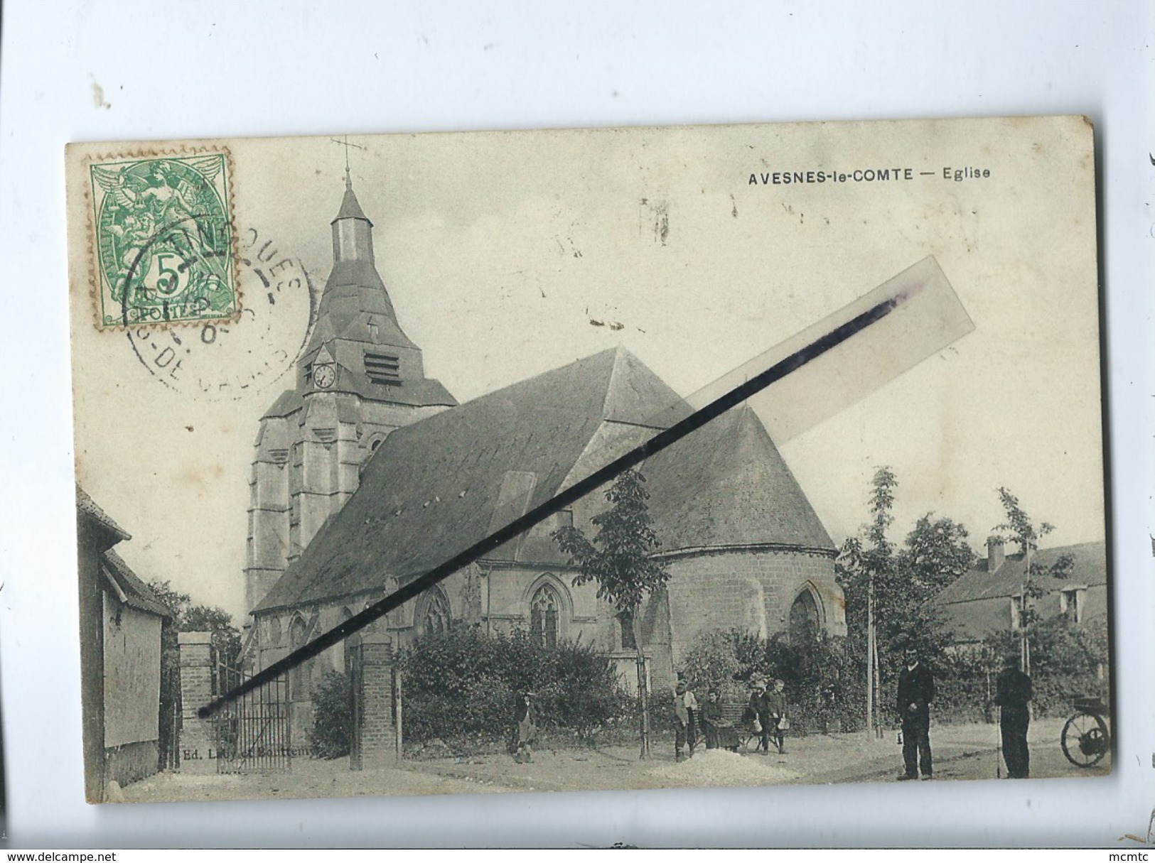 CPA Tachée  - Avesnes Le Comte - Eglise - Avesnes Le Comte